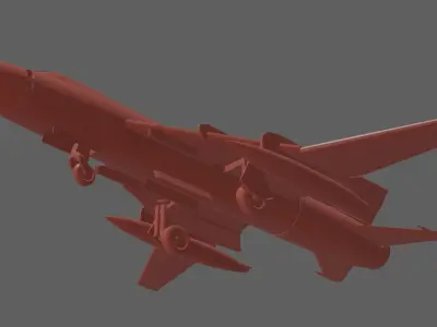 Sukhoi Su-22 aircraft 3D print model