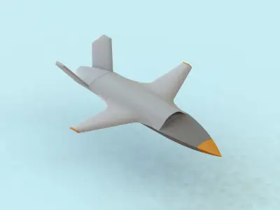 3D PRINTABLE KRATOS XQ-58 VALKYRIE DRONE WITH STAND Free 3D print model