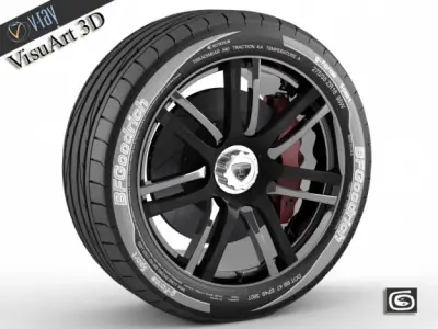 Wheel Zenvo ST1 3D model