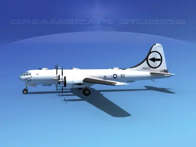 Boeing B-29 Superfortress Enola Gay 3D model