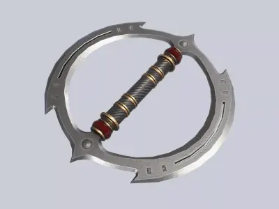 Fantasy chakram Low-poly 3D model buy