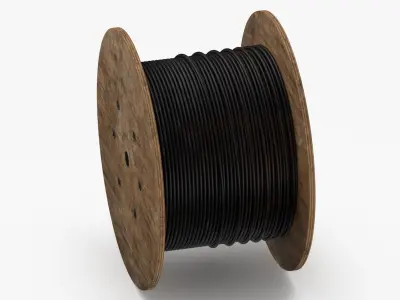 Wood Spool 02 3D model