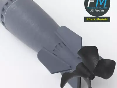Torpedo weapon Free 3D model