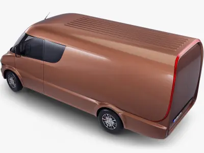 Generic Commercial Cargo Van v 1 3D model