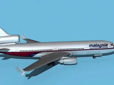 McDonnell Douglas MD-11 Malaysia 3D model