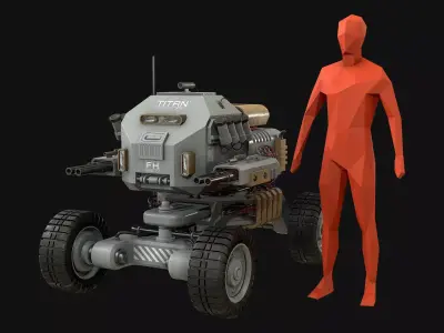 UGV Concept-1-Grey 3D model