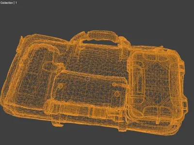 bag luggage Low-poly 3D model