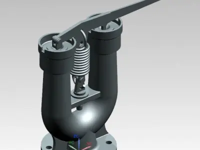 Ram Bottom Valve Assembly 3D model