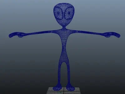 Alien Model Free 3D model