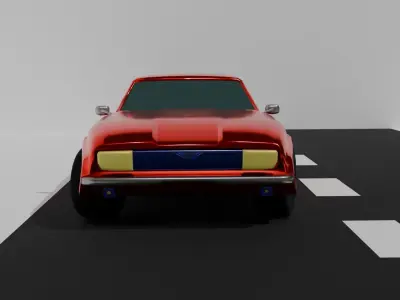 Lowpoly Car model Free low-poly 3D model