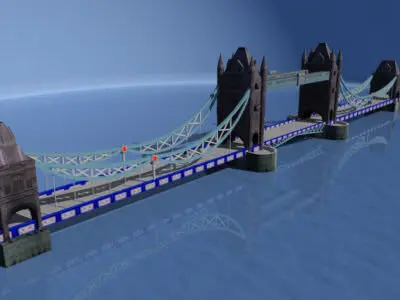 Tower bridge Free 3D model