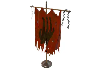 Orc Flag - Game Ready Low-poly 3D model