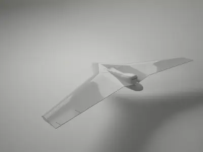drone fighter jet 3D model