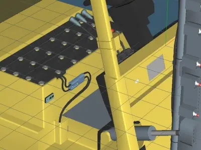 JMSDF Battery Fork Lift Trancer25 3D model