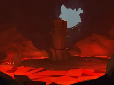 Volcanic Chicks Low-poly 3D model