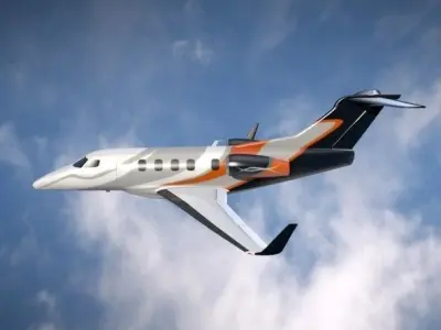 Embraer Phenom 300 business jet 3D model