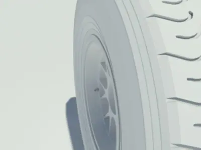 Pirelli tyre for intermediate weather conditions 3D model