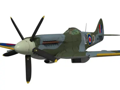 Supermarine Spitfire Mk-XIVe 3D model