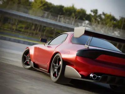 Mazda RX-7 Tuned Free 3D model