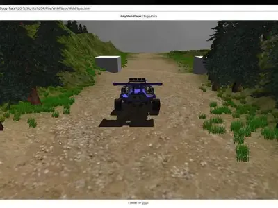 Buggy racing simulation Free low-poly 3D model