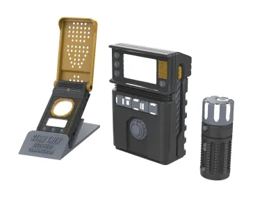 Tricorder and Communicator - Star Trek - STL CAD Commercial Use 3D print model
