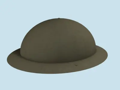 Brodie Helmet M1917 Low-poly 3D model
