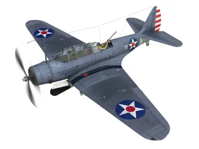 Douglas TDB-1 Devastator - T1  3D model