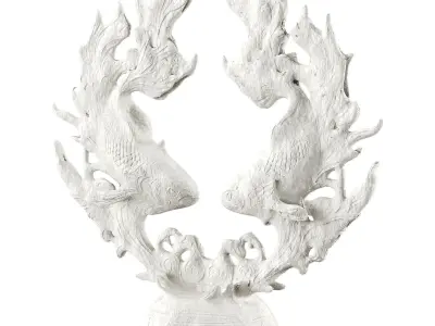 Fish Art Low-poly 3D model