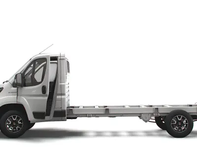 Fiat Ducato Chassis Truck SCab 4300WB HQInterior 2023 3D model