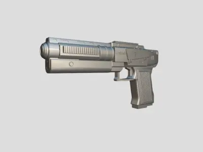 Energy Pistol Low-poly 3D model