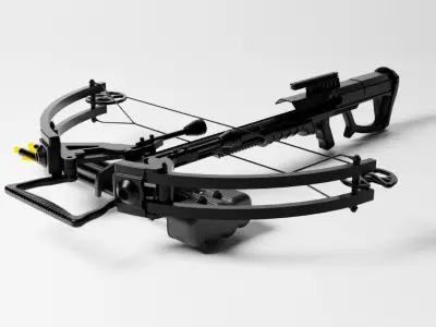 Crossbow toy Low-poly 3D model