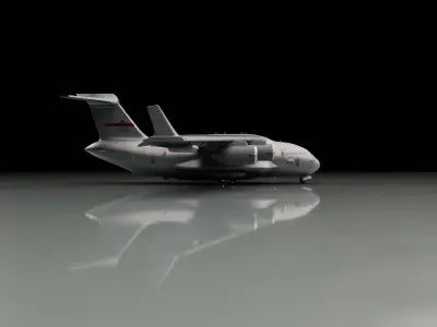 warplane-Military aircraft Low-poly 3D model