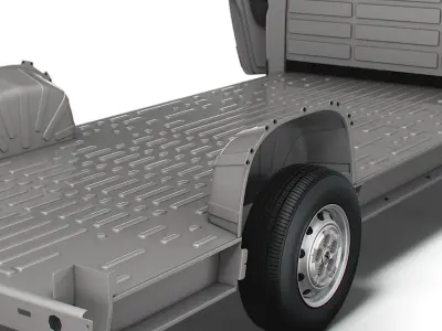 Peugeot Boxer 3540 L4 PlatformCab HQInterior 2023 3D model