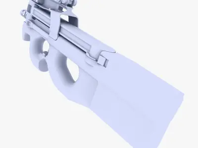 FN P90 PDW Low-poly 3D model