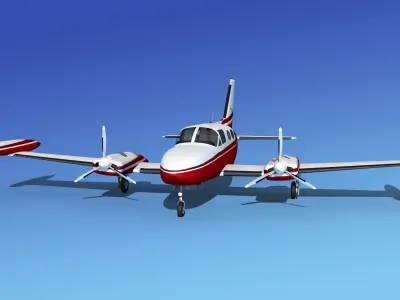 Cessna 421 Golden Eagle V16 3D model