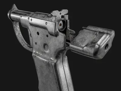 FP-45 Liberator Pistol Low-poly 3D model