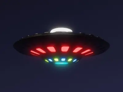 Spacial UFO - OVNI - Space Ship - Flying Saucer 3D model 1 3D model