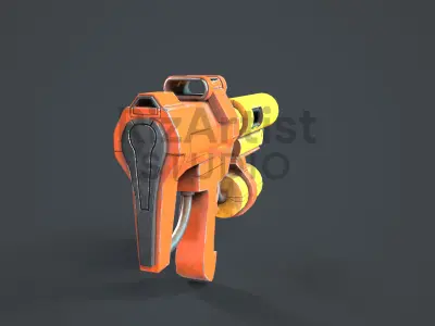 Paintball Gun Low-poly 3D model