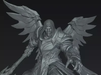Archangel Holy Archangel of Light STL DnD Tabletop 3D Print 3D print model