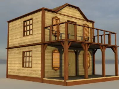 Post Office Low-poly 3D model