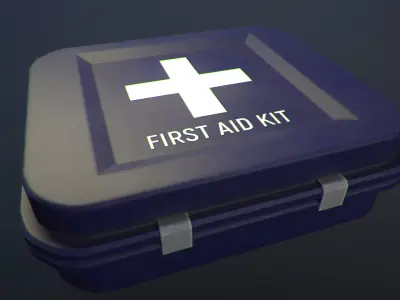 Military First Aid Kit Free low-poly 3D model