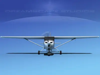 Cessna 172RG Cutlass Bare Metal 3D model