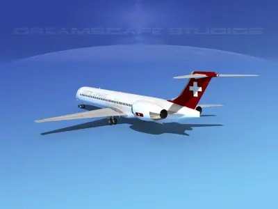 McDonnell Douglas MD83 Odette Airways 3D model