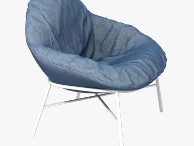 Oyster lounge chair by Comforty 3D model