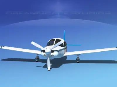 Piper Cherokee Six 300 V11 3D model