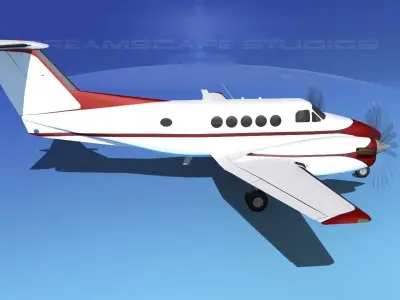 Beechcraft B200 GT King Air V10 3D model