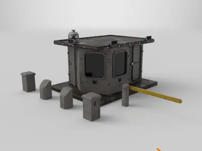 Guard booth 3D model