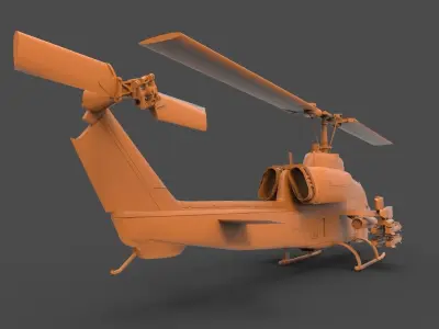 AH 1 Helicopter 3D print model