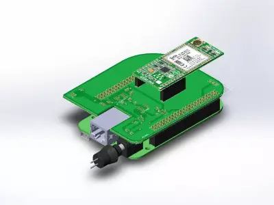 Beaglebone microcontroller board Free 3D model