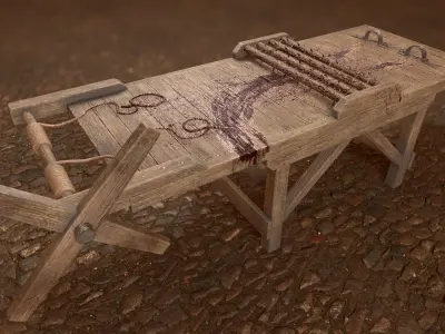 Inquisition - Strappado Low-poly 3D model